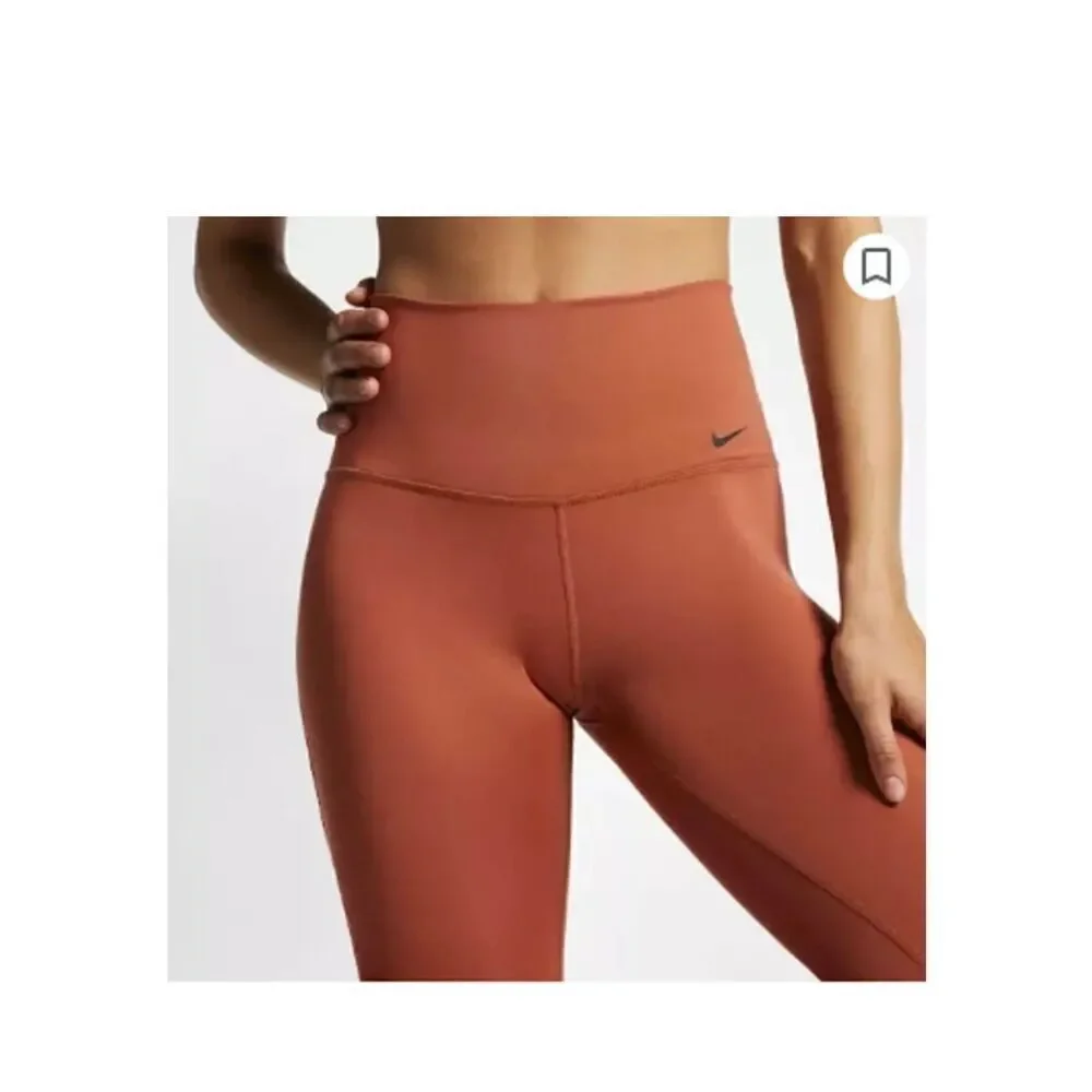 Nike Power 7/8 Training Legging Womens L Dusty Peach BQ8633-252 Yoga Gym